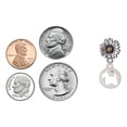thumbnail image 3 of Delight Jewelry Silver-tone Scottie Dog Silhouette - Two-tone Daisy Flower Post Earrings, 3 of 4