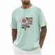 thumbnail image 1 of Tops para hombre, blusas y camisas de cuello redondo y manga corta para hombre, blusas casuales de moda con cuello redondo y manga corta para hombre, blusas de poliéster para hombre, 1 of 4