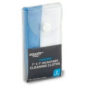 Equate Fashion Microfiber Cleaning Cloths, 7x7 inches Wide, 2 Count