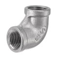 thumbnail image 1 of Unique Bargains 1/4 NPT Female Thread 90 Degree Elbow Pipe Fitting 304 Stainless Steel, 1 of 5