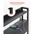 thumbnail image 4 of VEVOR Headboard for King Size Bed Head Board with 2 Shelves & LED Light Black, 4 of 9