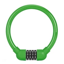 Denhf Bike Lock, Keyless Bicycle U Lock with 4 Digit Combination Password, Heavy Duty Anti Theft Lock for Electric Scooter, Ebike, Motorcycle, Door and Fence, 4.1 Inch, Green