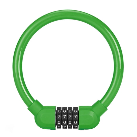 Dusknt Bicycle lock password lock electric battery car lock wire anti-theft lock mountain bike fixed ring lock bicycle lock green, Portable Lock Heavy Duty Scooter Motorcycles Combination Password