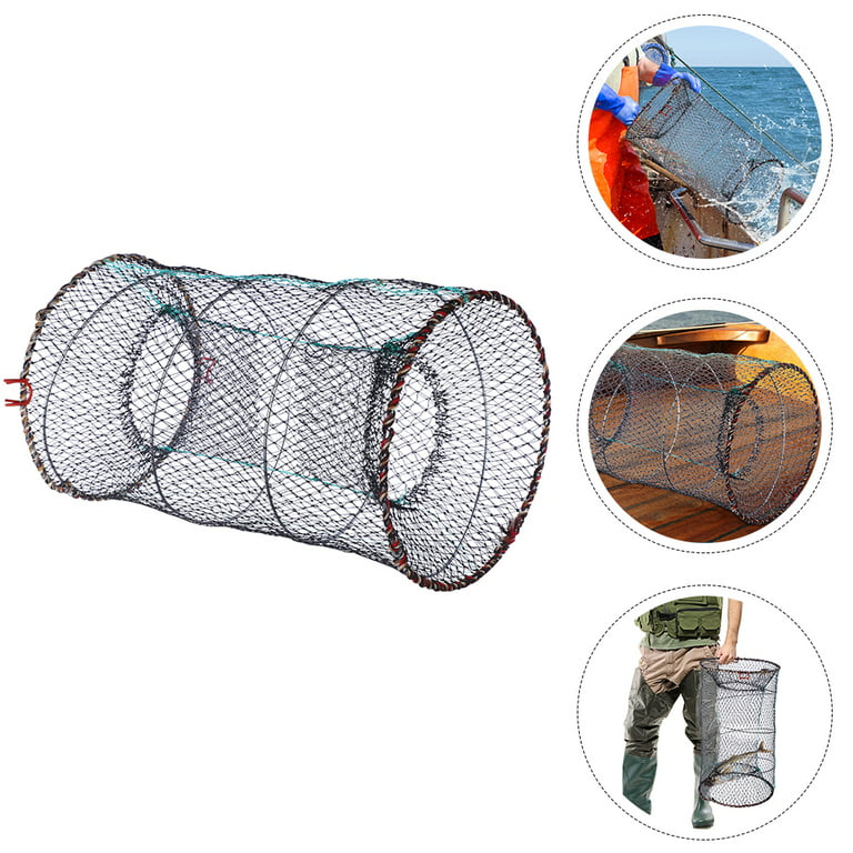 Crab Net Net Cast Bait Fishing Minnow Collapsible Lobster Fishing Mesh  Catching Mesh Drop Nets Fish Throw Crawdad 