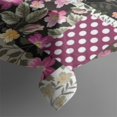 thumbnail image 3 of Pioneer Flower Floral Print Pattern Rectangle Tablecloth 60"x84",Waterproof Polyester Rectangle Table Cloth, Wipeable Spillproof Polyester Tablecloth for Dining, Camping, Indoor and Outdoor, 3 of 5