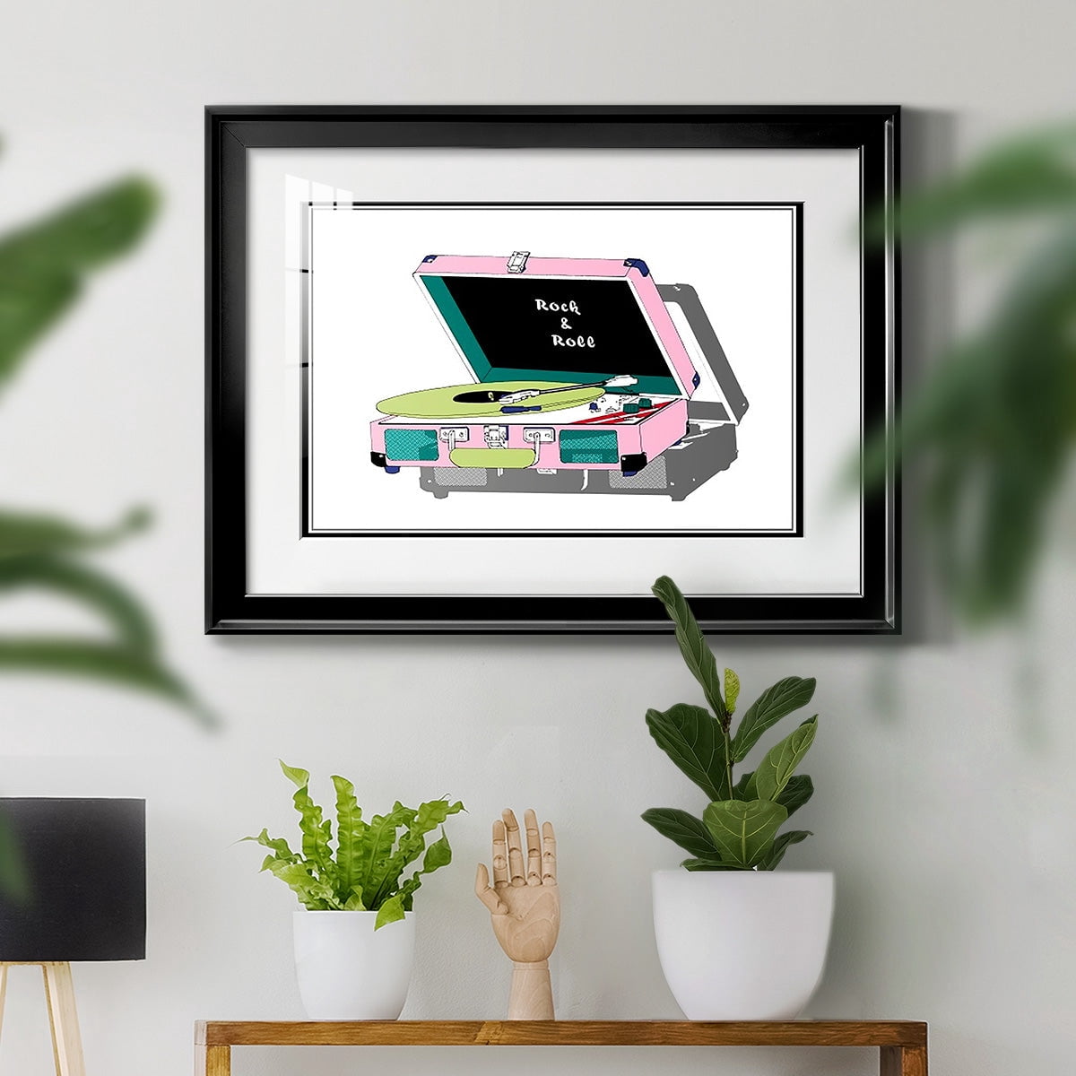 Record Shop I Premium Framed Print - Ready to Hang