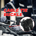 thumbnail image 6 of 200Pcs Nylon Universal Cable Tie Buckle, Heavy Duty Zip Tie Fasteners with Push Pin & Button Lock, Includes Scissors, Plastic Automotive Cable Management Fixion Tools for Car Repair & Maintenance, 6 of 8