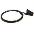 thumbnail image 1 of Extra Large Curtain Rings with Clips - 10 Pack 2.5 Inch XL Rustproof Strong Metal Decorative Drapery Window Curtain Hoops Clip Ring Fit Up to 2 Inch Rod (Vintage Black), 1 of 5