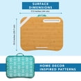 thumbnail image 6 of LapGear Designer Lap Desk w/ Phone Holder, Fits 15.6" Laptop, Aqua Trellis, 6 of 7