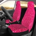 thumbnail image 3 of Haiem Rose Red Glitter Printed Car Seat Covers Set of 2, Universal Fit Car Seat Covers,Protective Seat Covers,Comfortable Car Seat Covers, Easy Installation Seat Covers, 3 of 9
