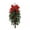 A001- A, variant on Hanging Upside Down Artificial Christmas Tree with Red Berries, Rustic Teardrop Front Door Hanging Decor for Farmhouse Entryway, Festive Wall Decoration for Winter Wonderland