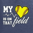 thumbnail image 2 of Wild Bobby, My Heart Is On That Tennis Field, Sports, Men Graphic Tee, Vintage Heather Navy, 3X-Large, 2 of 4