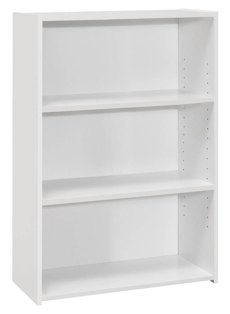 BOOKCASE 36"H / WHITE WITH 3 SHELVES