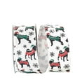 thumbnail image 1 of Reliant Ribbon 93213W-001-40H 2.5 in. 20 Yards Dog Scarf Holiday Wired Edge Ribbon, Multi, 1 of 1