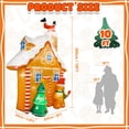 thumbnail image 3 of Casa Inflable de Jengibre Navideña OurWarm con Luces LED de 3 m para Exterior, 3 of 7