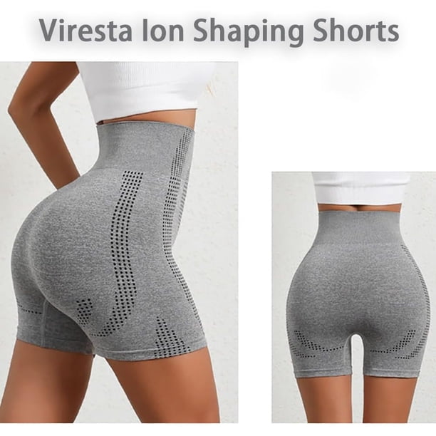 Generic Ice Silk ION Fiber Repair Shaping Shorts, Taille Haute ionique Shapewear, Short de modelage du Corps Taille Moyenne pour Femme (Gris, S Generic Ice Silk ION Fiber Repair Shaping Shorts, Taille Haute ionique Shapewear, Short de modelage du Corps Taille Moyenne pour Femme (Gris, S