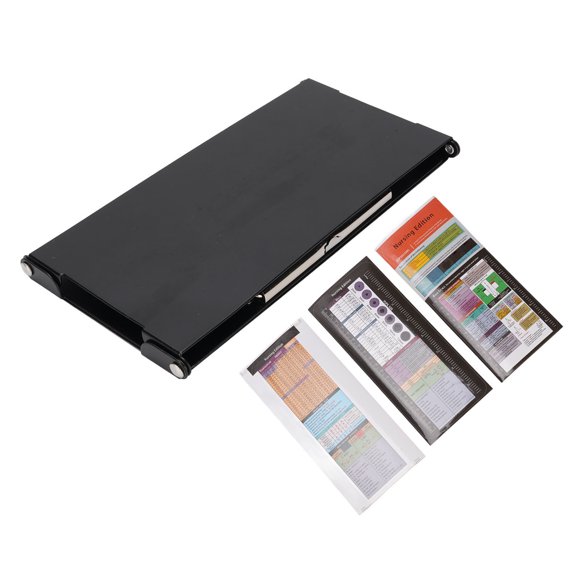 Nursing Clipboard, Rain Proof Trifold Design PVC and Aluminium Alloy Multifunctional Foldable Nurse Clipboard Lightweight for Logistics