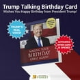 thumbnail image 2 of 2 Pack of Talking Trump Birthday Card - Wishes You A Happy Birthday in Donald Trump's Real Voice - A Personal Birthday Greeting from The President of The United States Set of Two - Includes Envelope, 2 of 7