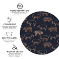 thumbnail image 3 of Vsdgher Pig Farm Leather Coasters for Drinks, Durable Drink Coasters 4 Set for Tabletop Protection, Luxurious Home Décor and Housewarming Gift ( {designName})Round Shape, 3 of 6