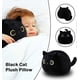 thumbnail image 4 of black cat plush stuffed animal toy pillow, fat black cat plush animal cat plush toy,., 4 of 4