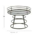 thumbnail image 4 of DecMode 12" x 10" Gray Metal Cake Stand, 1-Piece, 4 of 10