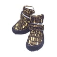 thumbnail image 2 of Billuyoard Zapatos para mascotas, botas deportivas de costura, tejido de gamuza transpirable, calzado para mascotas, rojo, 1 yarda Ropa para mascotas negro uno Billuyoard PT000056-06, 2 of 6