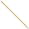 thumbnail image 2 of Primal Gold 10 Karat Yellow Gold 4.25mm Diamond-cut Rope Chain, 2 of 11