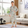 thumbnail image 3 of joogoo Cute Bulldogs Baseballs Unisex Adults Onesies Pajamas Jumpsuits M, 3 of 7
