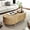 Acacia Wood, variant on Minimalist Oval Lift-Top Coffee Table with Hidden Storage & Wood Wave Grain Finish, for Living Room, Acacia Wood
