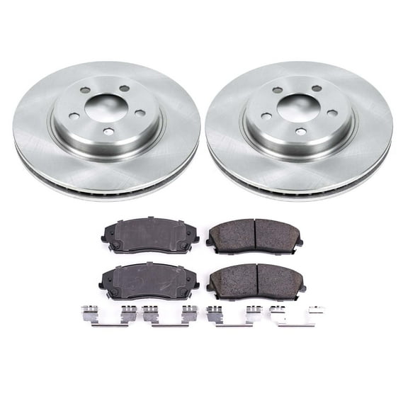 Ultimate Brakes Front Semi-Metallic Brake Pad and Rotor Kit with Hardware WM80073