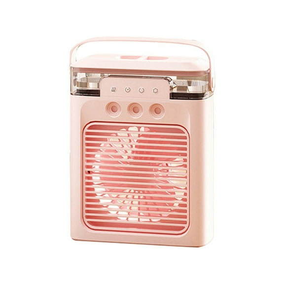 Portable Air Conditioner Fan Mini Evaporative Air Cooler with Colors LED Light Modes for Desk Nightstand Coffee Table-C