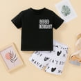 thumbnail image 2 of Set for Boys Girls Baby Cotton Print Spring Summer Short Sleeve T-shirt Tops Shorts Easter Day Stretch Clothes Trendy Outfits Cute Gifts Soft New Cute Dailywear, 2 of 8