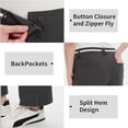 thumbnail image 5 of Pro X Gear Womens Golf Pants with Pockets 4-Way Stretch Lightweight Quick Dry Casual Pants Work Athletic Travel UPF 50+ Grey XX-Large, 5 of 7