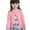 Pink*, variant on RUTAYY Children Girls Knit Cardigan Sweater Long Sleeve Soft with Floral Beaded Design Comfortable Open Front Tops Vacation Playful Coat