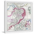thumbnail image 2 of Marmont Hill Vintage Map of Boston Harbor II Framed Wall Art, 18" x 18", 2 of 6