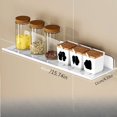 thumbnail image 1 of 1pc Spice Rack Organizer Wall Mount, 15 Hanging White Spice Organizer Shelf, Farmhouse Seasoning Organizer, Space Shelves Holder For Kitchen, Flexible Bathroom Organizer, Home Kitchen Accessories, Ki, 1 of 4