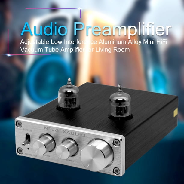 Gwong Electrónica FX-AUDIO TUBO-03 PREAMPLIFICADOR DE AUDIO 6K4 Tubo de vacío TREBLE AJUSTE DE BASS MINI HIFI AMPLIFICADOR BUFFER RCA PreamP para sala de estar