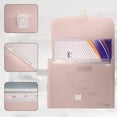 thumbnail image 4 of Desiderio 1 bolsa de órgano portátil, carpeta A4, bolso de estudiante, bolsa de almacenamiento de archivos, rosa, 4 of 5