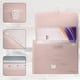 thumbnail image 4 of Desiderio 1 bolsa de órgano portátil, carpeta A4, bolso de estudiante, bolsa de almacenamiento de archivos, rosa, 4 of 5