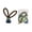 Green, variant on DIY Easter Button Rabbit 10x7x3cm Craft Kit for Hanging Ornament Table Shelf Fireplace Door Decor Gift