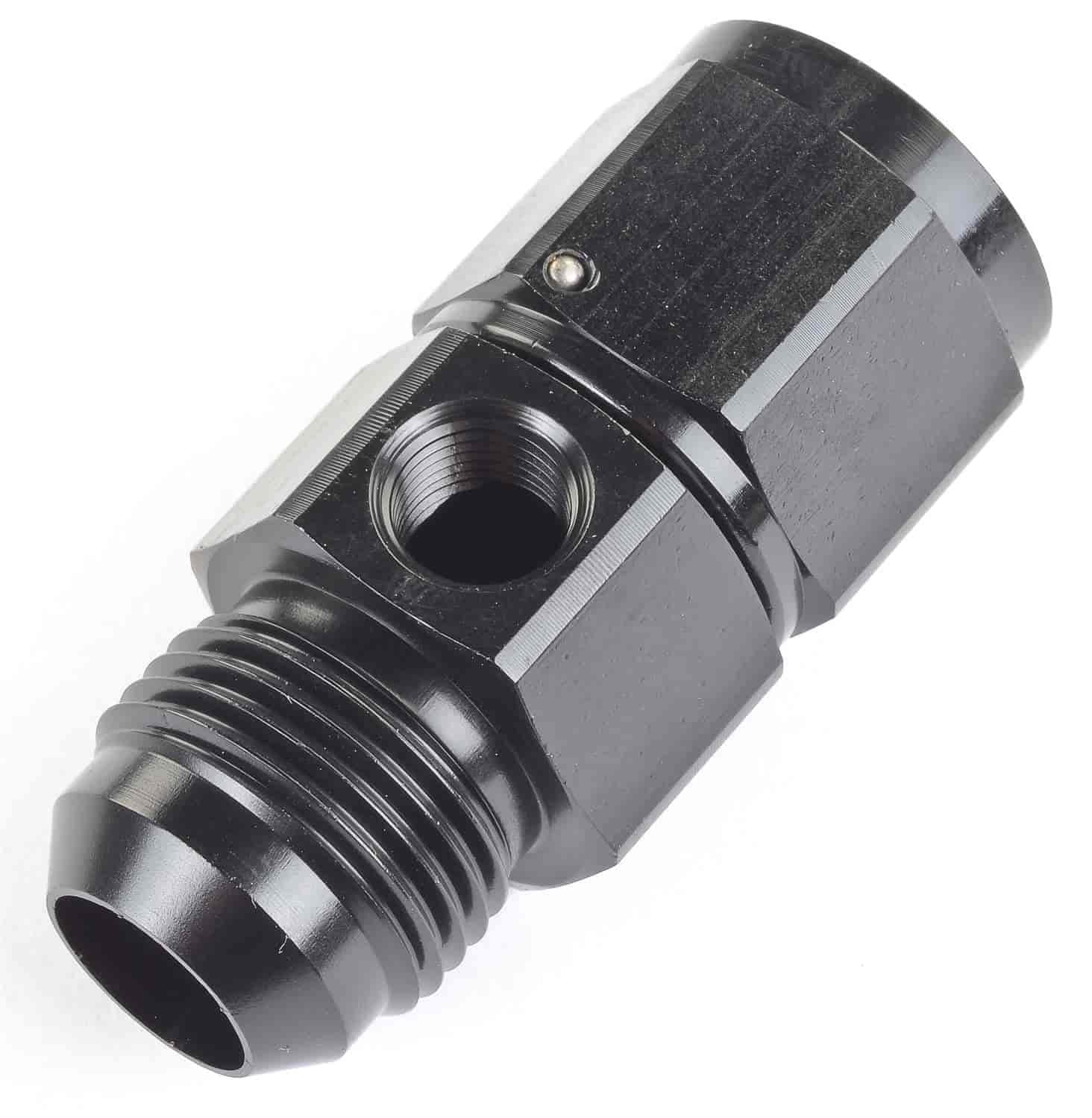 JEGS 110530 Fuel Pressure Adapter Fitting 10AN Male/Female x 1/8 NPT