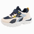 thumbnail image 3 of CAUYDY Kids Boys Girls Athletic Mesh Running Shoes Breathable Lightweight Non Slip Sneakers with Hook and Loop for Outdoor and Indoor Play(L101-Blue,13.5), 3 of 9