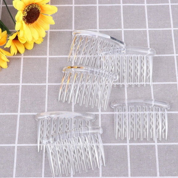 LULULION 12PCS Mini Hair Combs for Women Hair Adornment Daily Use Transparent ABS