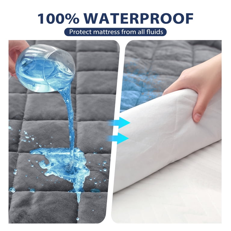 Bdeus Queen Waterproof Quilted Mattress Pad photo 4