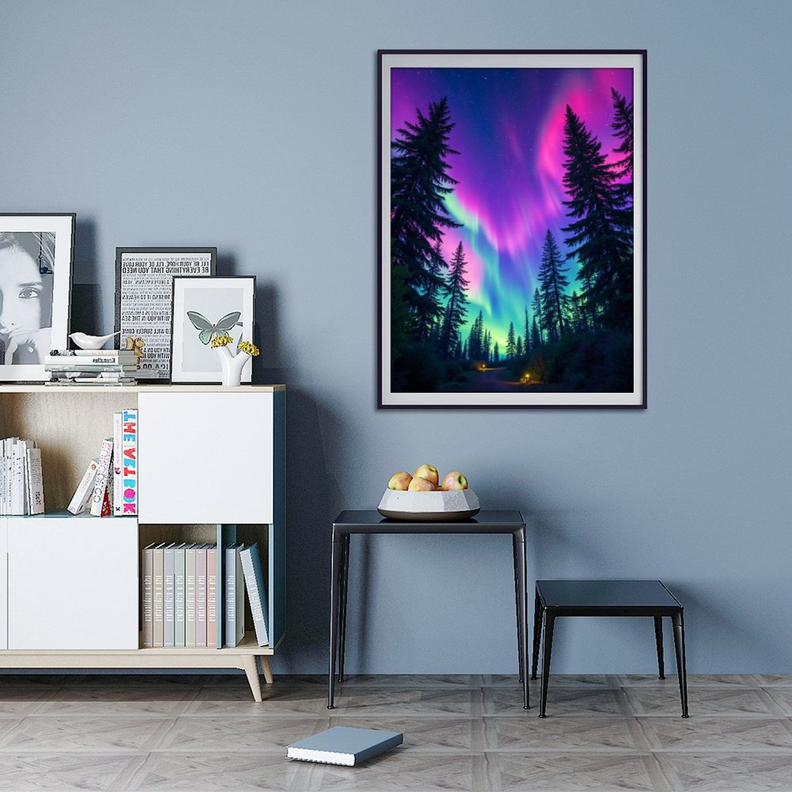 Diamond Art Kits for Adults - 5d Northern Lights Forest Night Sky Diamond Painting for Adults, Diamond Art for Adults Beginners, Diamond Painting Kits for Adults for Home Wall Decor