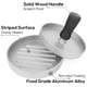 thumbnail image 3 of Prensa para hamburguesas antiadherente, construcción resistente, máquina para hacer hamburguesas perfectamente cocidas, mango de diseño ergonómico, regalo ideal para amantes de la parrilla, 3 of 7