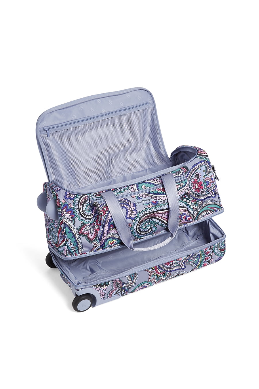 vera bradley lighten up foldable rolling duffel