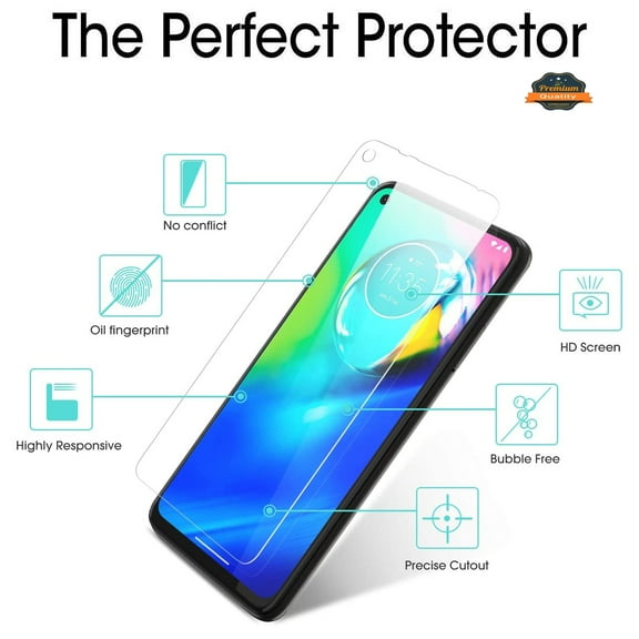 For Motorola Moto G Stylus 2022 (LTE 4G ) Screen Protector Tempered Glass, Clear Transparent, Case Friendly, 9H Hardness, Bubble Free Glass Screen Guard Cover
