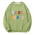 thumbnail image 5 of RMGVDSD Back To School Sweatshirt for Girls Letter Print Long Sleeve Pullover Crewneck Sweatshirts First Day Of School Soft Casual Tops Leisure Sweatshirt 4-5 Years, 5 of 7