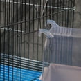 thumbnail image 6 of Visland Bird Bath Box, PVC Transparent Caged Bird Bathing Tub with Hanging Hooks for Pet Small Birds Canary Budgies Parrot Parakeet Finch Canary Parrot Lovebird, 6 of 8